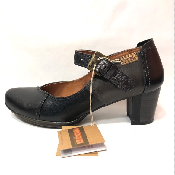 Picolinos Shoes - Picolinos Women's Segovia Mary Jane W1J-5640, Black Leather - Size 6
